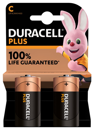 Duracell Plus C Alkaliskt 10x2-p